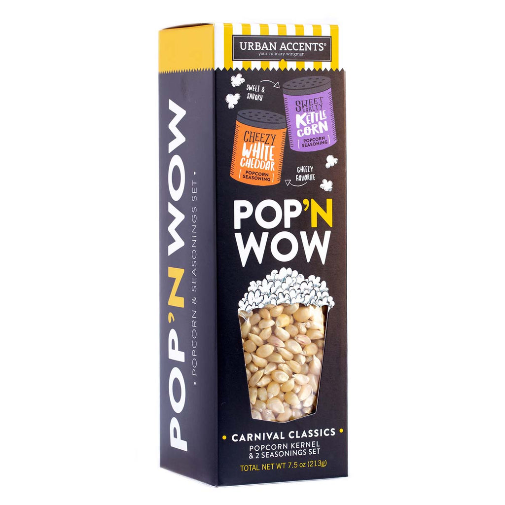 Gemline Black What's Pop'N Gourmet Popcorn Gift Set