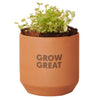 Modern Sprout Terracotta Tiny Terracotta Grow Kit Grow Kit Good Luck Clover