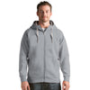 Antigua Men's Grey Heather Victory Full Zip Hoodie