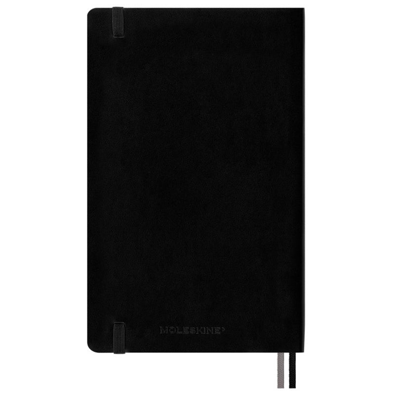 Moleskine Black Soft Cover Ruled Large Expanded Notebook