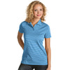 Antigua Women's Columbia Blue/White Quest Polo