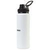 Gemline White Jett Aluminum Chug Lid Hydration Bottle - 32 Oz.