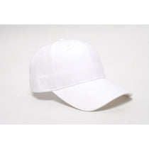 Pacific Headwear White Velcro Adjustable Brushed Twill Cap