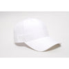 Pacific Headwear White Velcro Adjustable Brushed Twill Cap