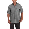 Carhartt Men's Asphalt Force Ridgefield Solid LS Shirt