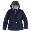 Carhartt Women's Dark Navy Full Swing Quick Duck Sherpa-Lined Flame-Resistant Jacket