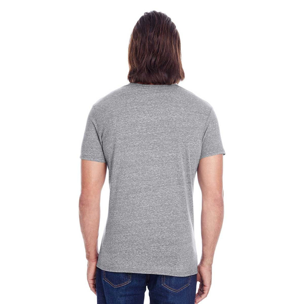 Threadfast Apparel Unisex Grey Triblend Short-Sleeve T-Shirt