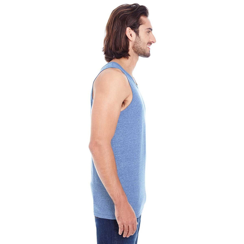 Threadfast Unisex Navy Triblend Tank