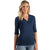 Antigua Women's Navy Accolade Three Quarter Sleeve Top