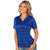 Antigua Women's Dark Royal Multi Compass Short Sleeve Polo Shirt