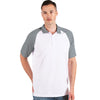 Antigua Men's White/Steel Nova Polo