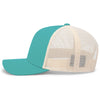 Pacific Headwear Jaguar Teal/Beige/Jaguar Teal Snapback Trucker Mesh Cap