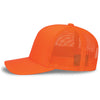 Pacific Headwear Blaze Orange Snapback Trucker Mesh Cap