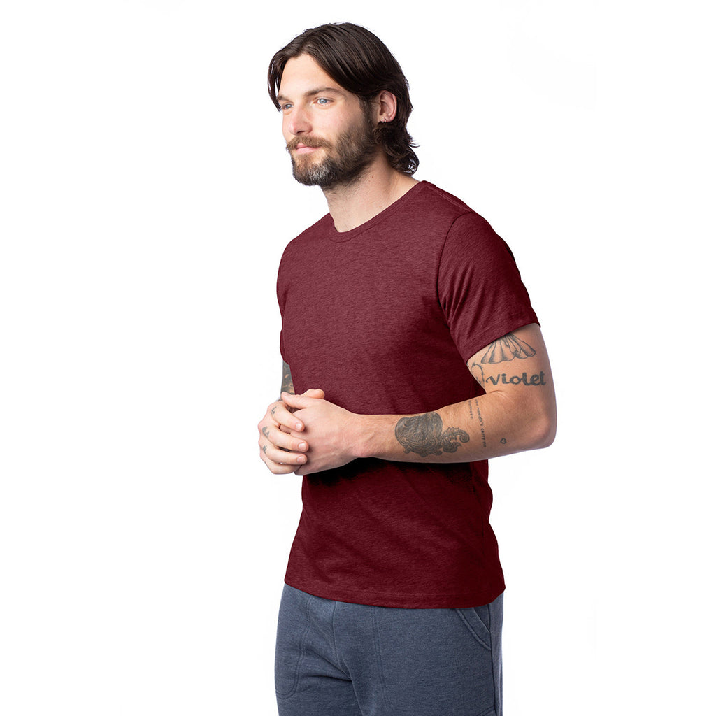 Alternative Apparel Unisex Currant Heather Go-To Tee