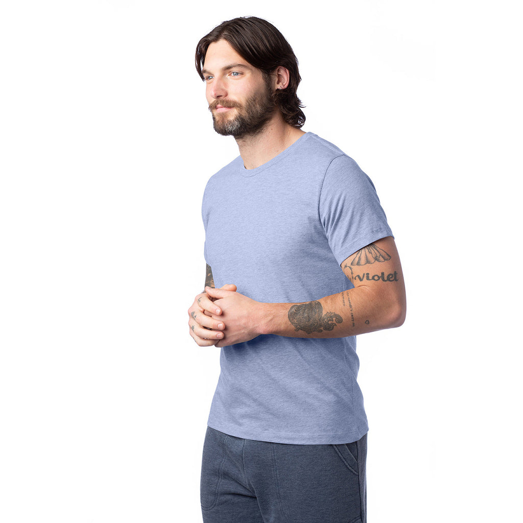 Alternative Apparel Unisex Stonewash Blue Heather Go-To Tee