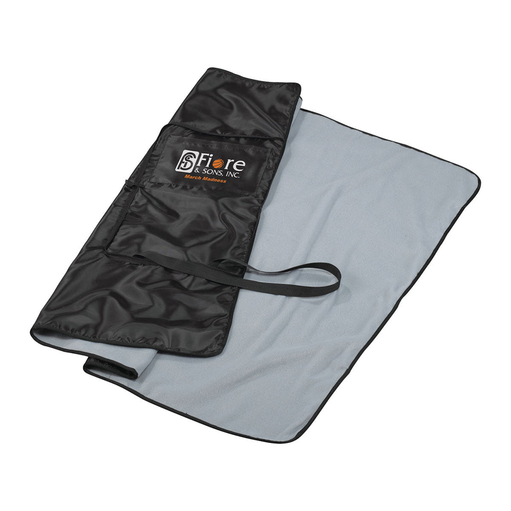 Leed's Grey/Black Game Day Stadium Blanket