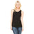 Bella + Canvas Women's Black Stretch Rib Tank