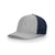 Richardson Heather Grey/Navy Mesh Back Split Trucker R-Flex Hat