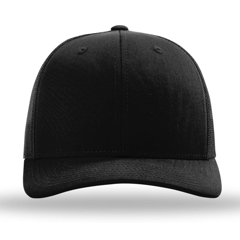 Richardson Black Recycled Trucker Cap