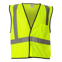 ML Kishigo Men's Lime Economy Mesh 1-Pocket Vest