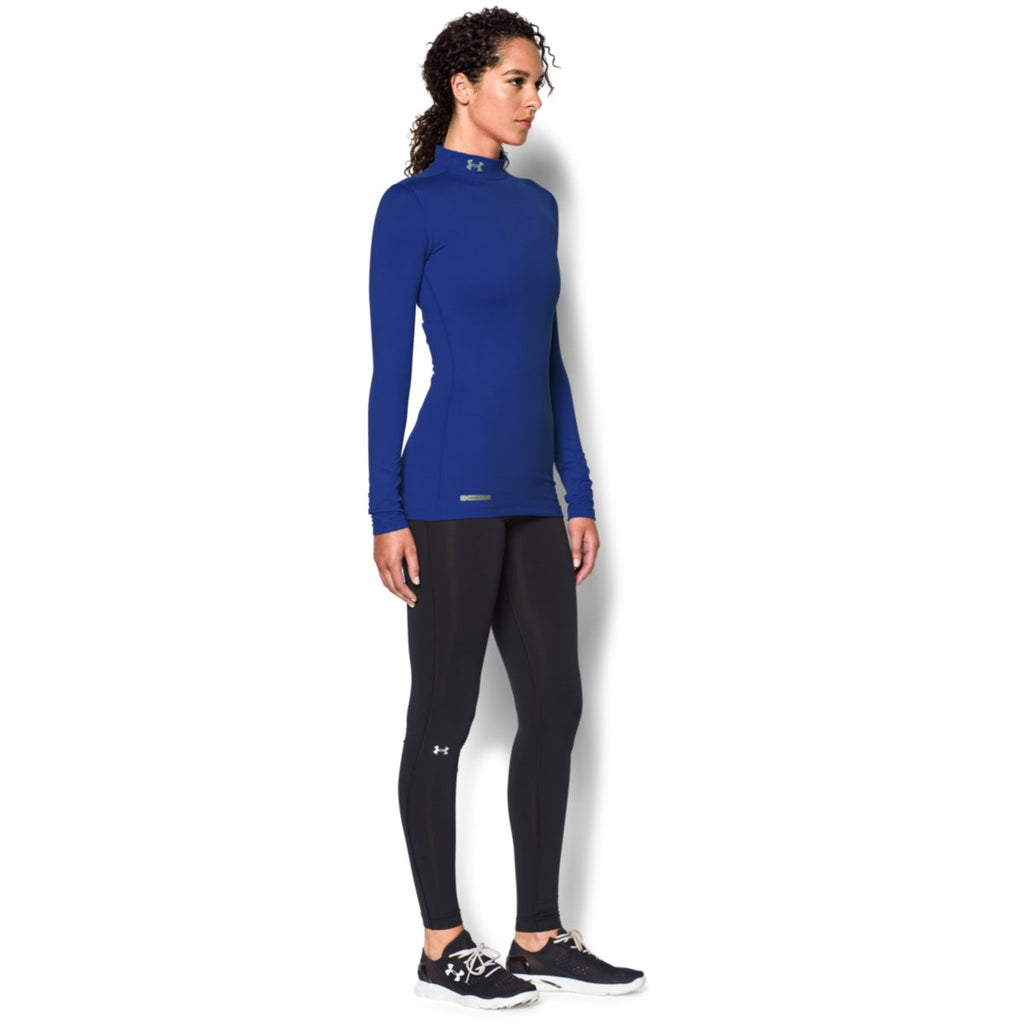 Under Armour Women's Royal ColdGear Fitted L/S Mock