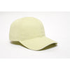 Pacific Headwear Kiwi/White Velcro Adjustable Brushed Twill Cap With Sandwich Visor