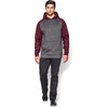 Under Armour Men's Carbon Heather/Maroon Storm AF Colorblock Hoodie