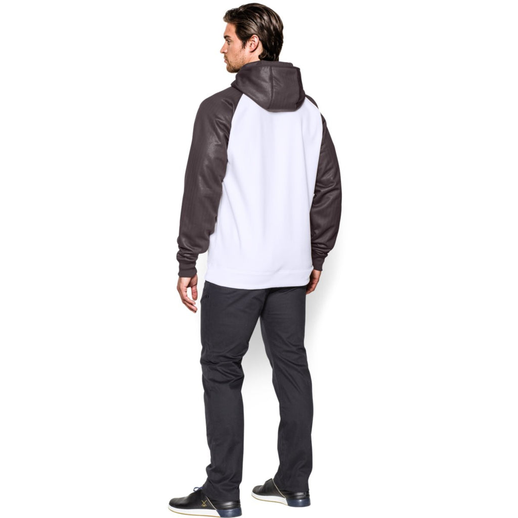 Under Armour Men's White/Charcoal Storm AF Colorblock Hoodie