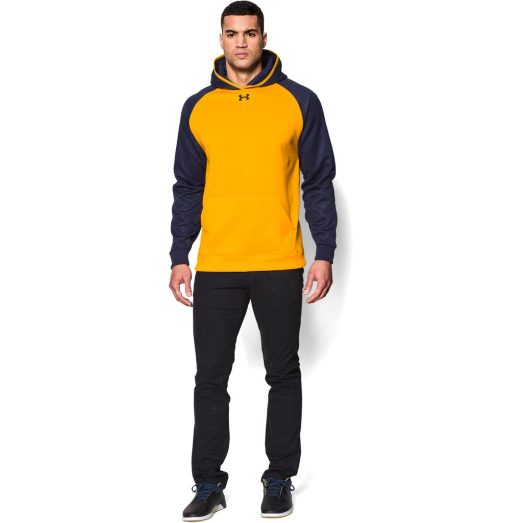 Under Armour Men's Steeltown Gold/Midnight Navy AF Colorblock Hoodie