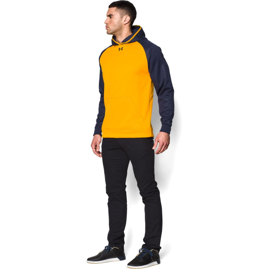 Under Armour Men's Steeltown Gold/Midnight Navy AF Colorblock Hoodie