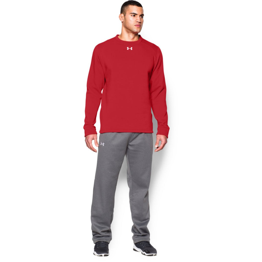 Under Armour Men's Red Rival Fleece Crew