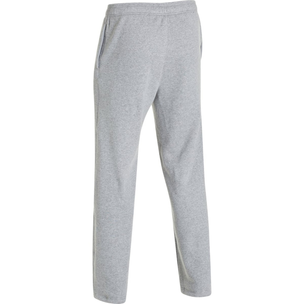 Under Armour Men's True Gray Heather/Black Team Rival Fleece Pant