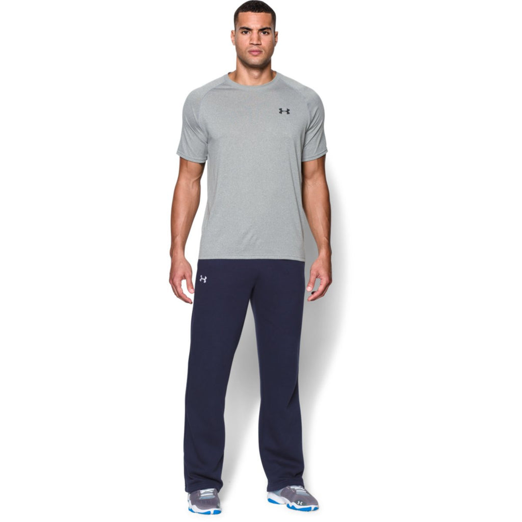 Under Armour Men's Midnight Navy/White Team Rival Fleece Pant