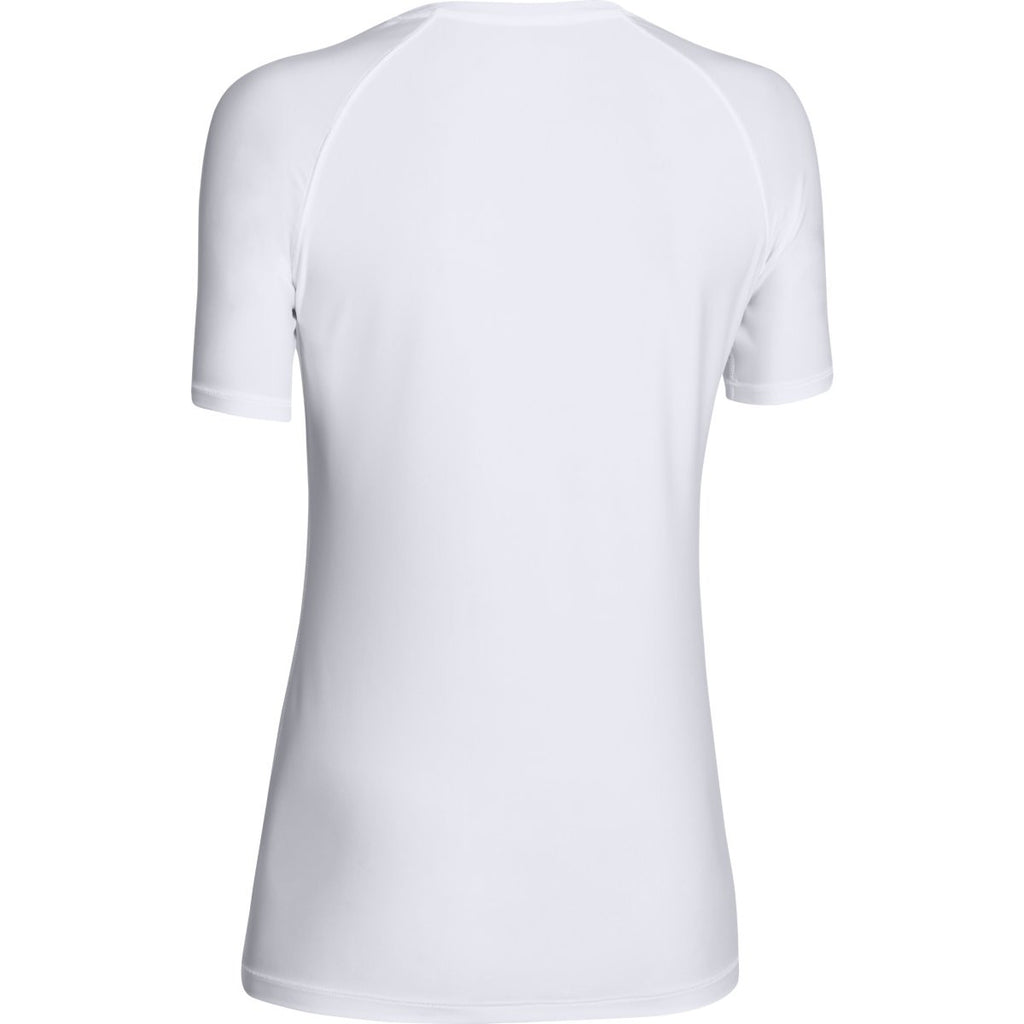 Under Armour Women's White UA HeatGear Armour S/S