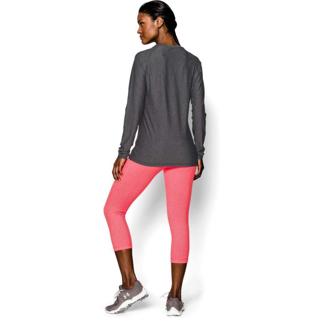 Under Armour Women's Carbon Heather HeatGear Armour L/S