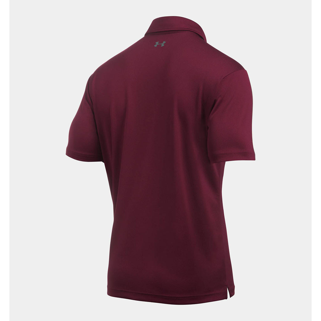 Under Armour Men's Maroon UA Leaderboard Polo