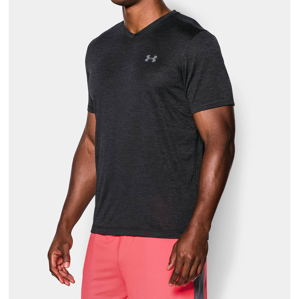 Under Armour Men's Black UA Tech VNeck T-Shirt