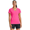 Under Armour Women's Cerise Tech V-Neck