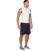 Under Armour Men's White HeatGear Armour Sleeveless Compression Shirt