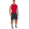 Under Armour Men's Red HeatGear Armour Sleeveless Compression Shirt