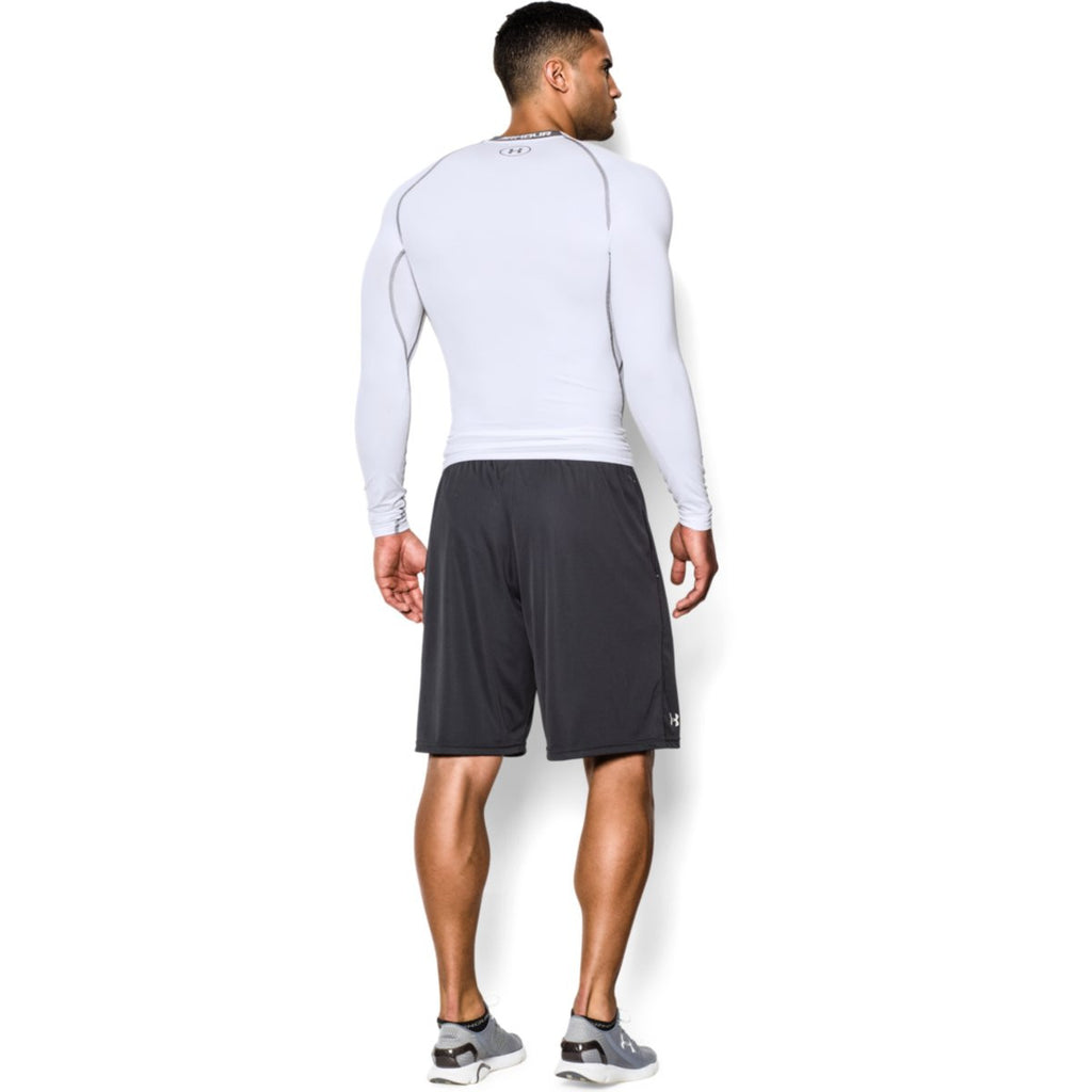 Under Armour Men's White HeatGear Armour L/S Compression Shirt