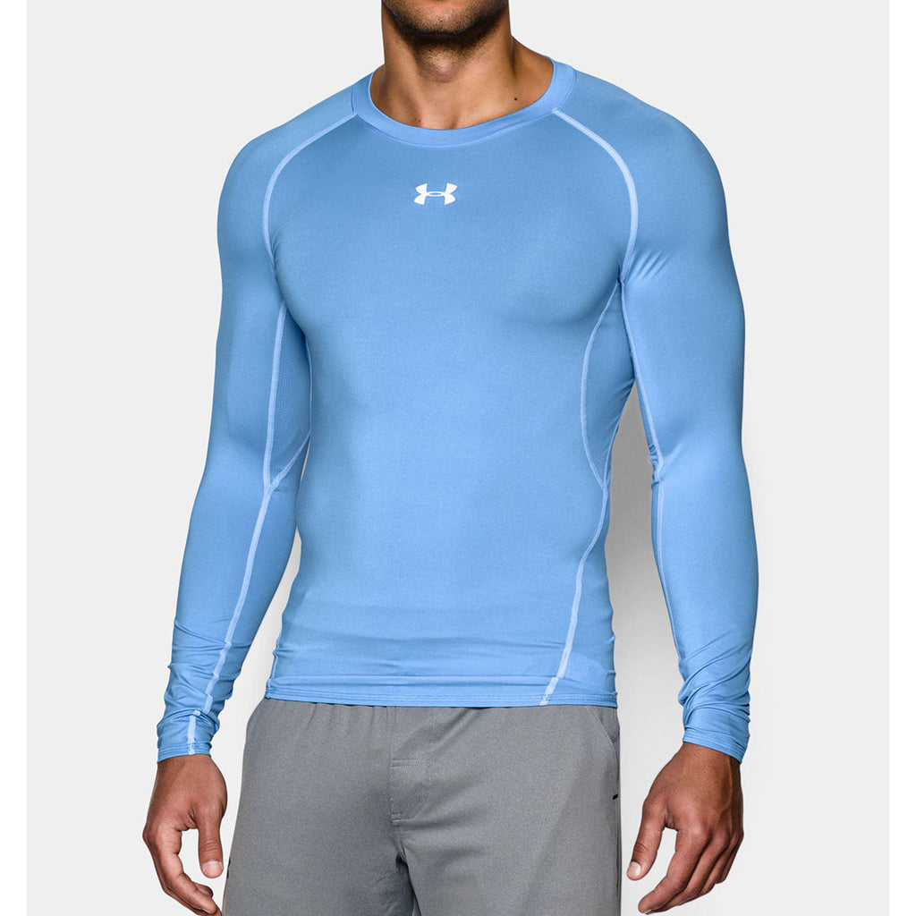 Under Armour Men's Carolina Blue HeatGear Armour L/S Compression Shirt