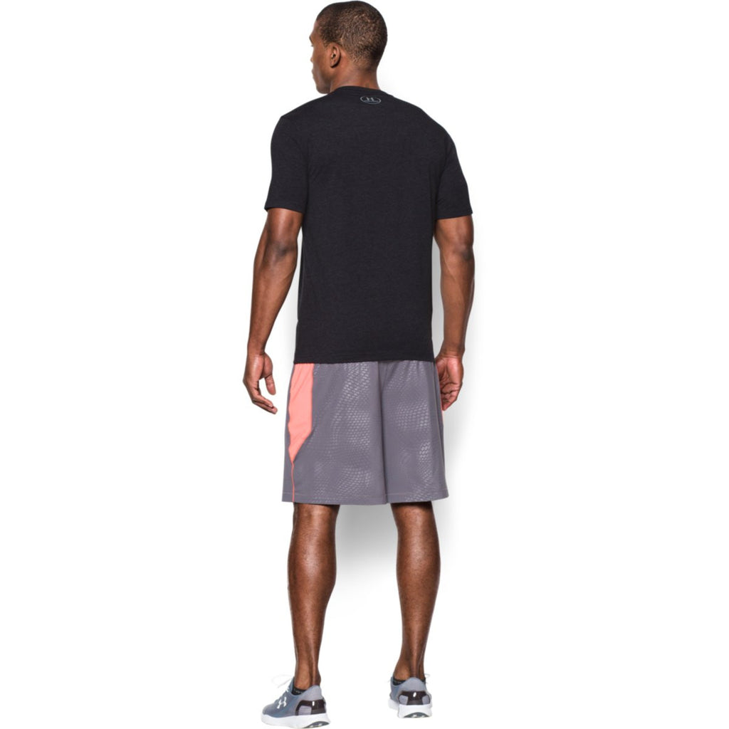 Under Armour Men's Black Charged Cotton Sportstyle T-Shirt