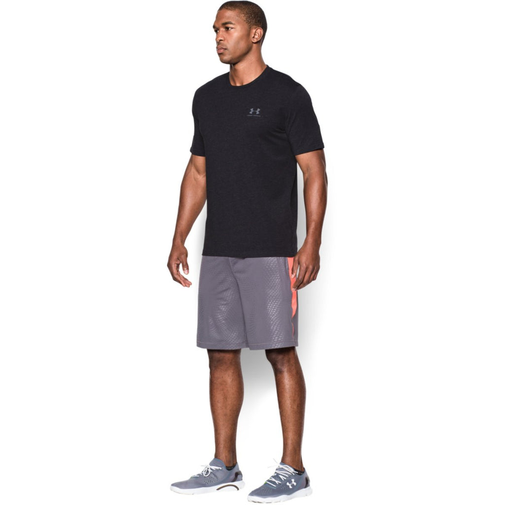 Under Armour Men's Black Charged Cotton Sportstyle T-Shirt