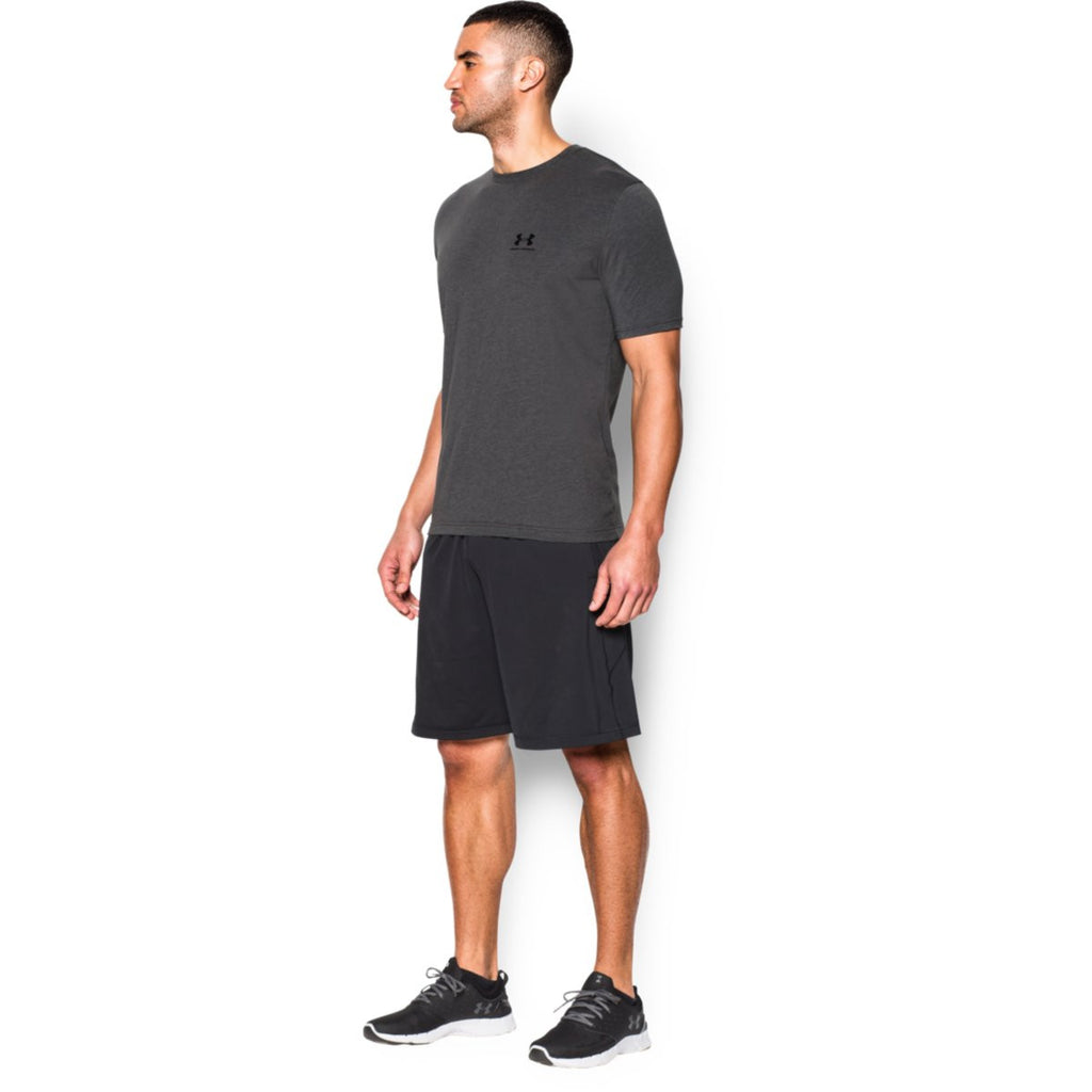 Under Armour Men's Charcoal Charged Cotton Sportstyle T-Shirt