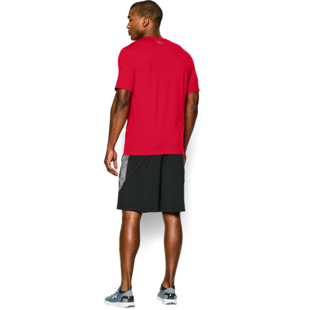 Under Armour Men's Red Charged Cotton Sportstyle T-Shirt