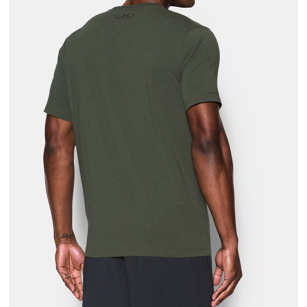 Under Armour Men's Forest Green UA Charged Cotton Sportstyle T-Shirt