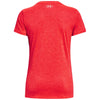 Under Armour Women's Beta/Pomegranate/Metallic Silver UA Tech Twist V-Neck