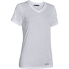 Under Armour Corporate Women's White S/S V-Neck Tee