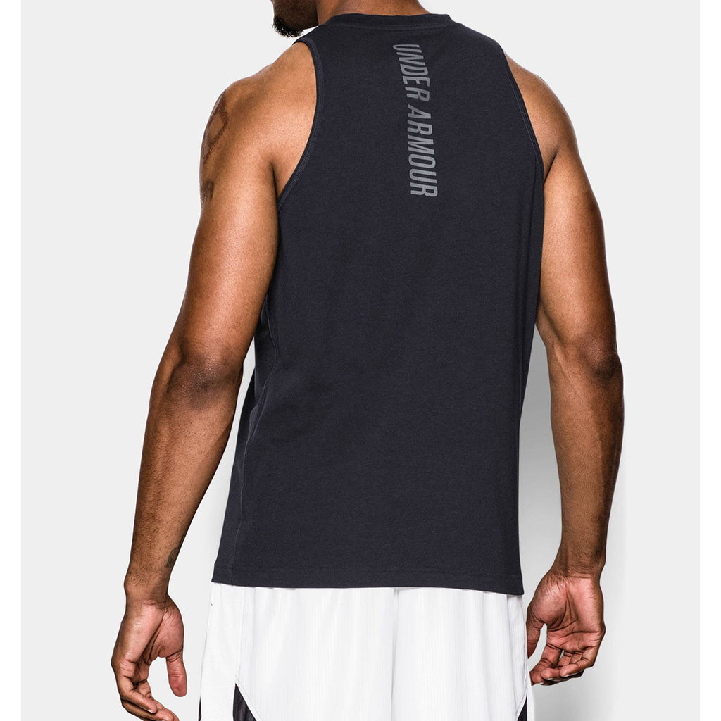 Under Armour Men's Black Charged Cotton Tank